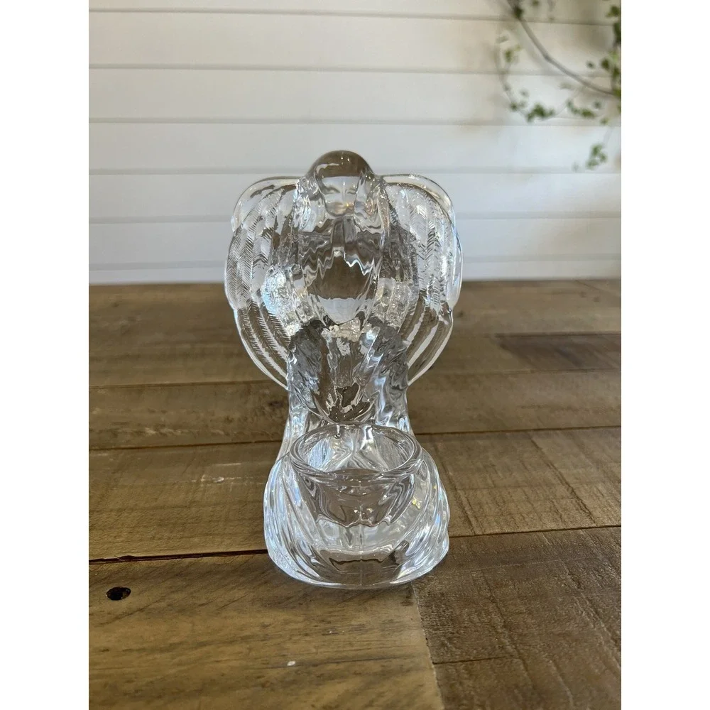 St. George Crystal Praying Angel Votive Holder by Holiday Elegance